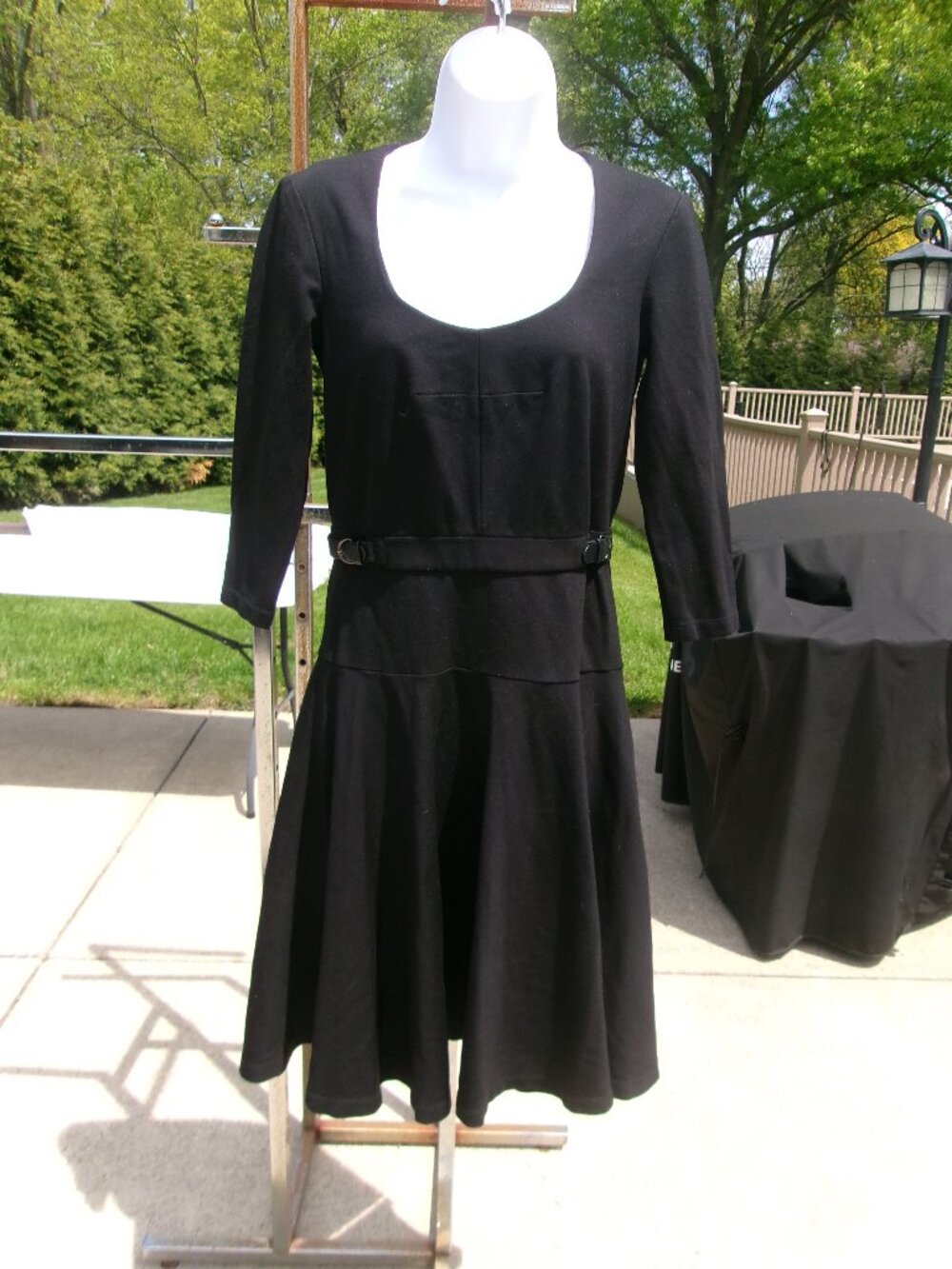 ANN TAYLOR BLACK MIDI DRESS 2